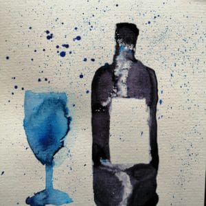bouteille floutée