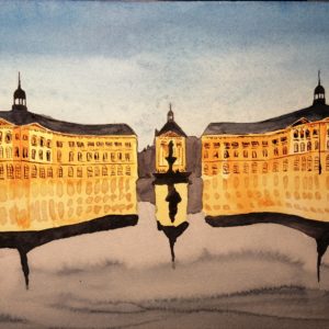 Place de la bourse et miroir d'eau