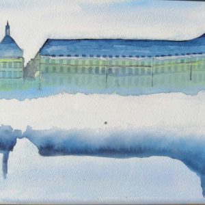 Place de la bourse embrumée