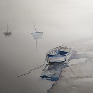 Andernos, à marée basse.